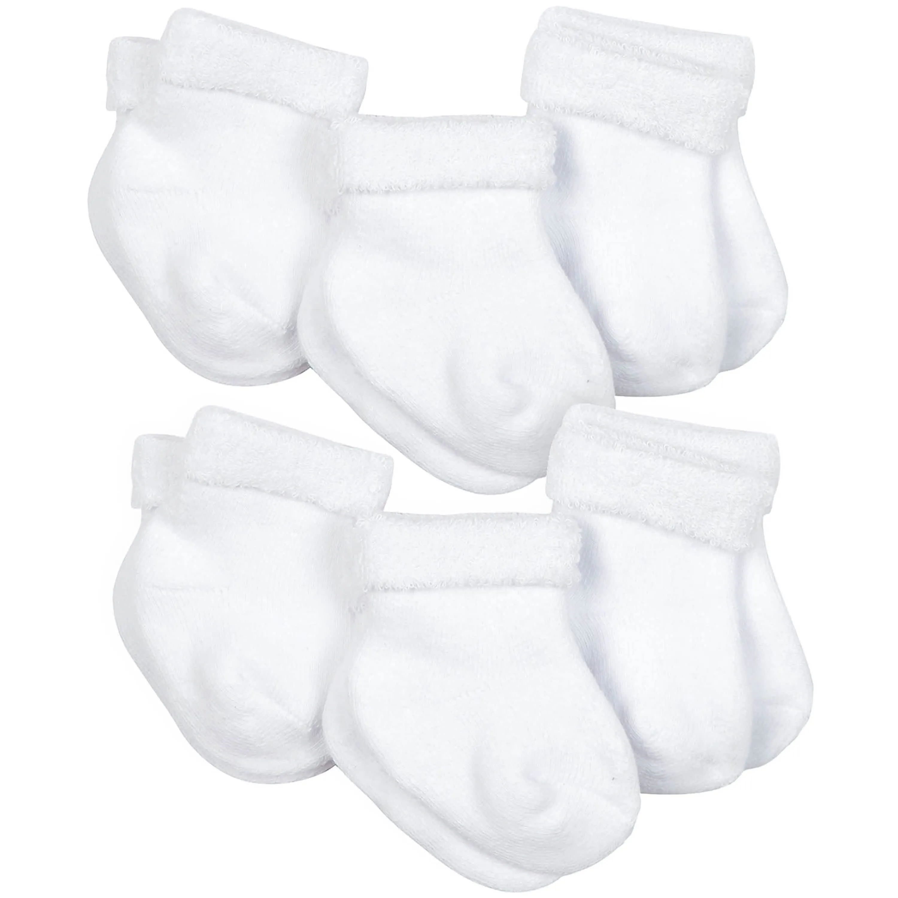 10-Pack Baby Boys Camping & White Wiggle Proof® Socks