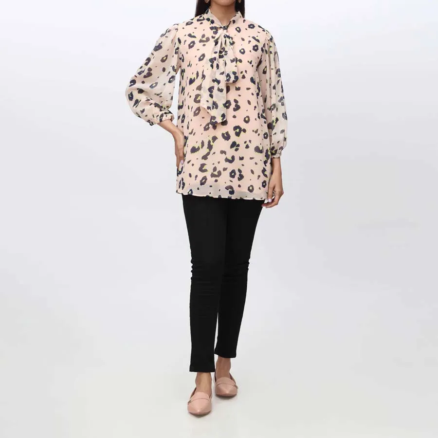 1PC- Printed Georget Top PS4047