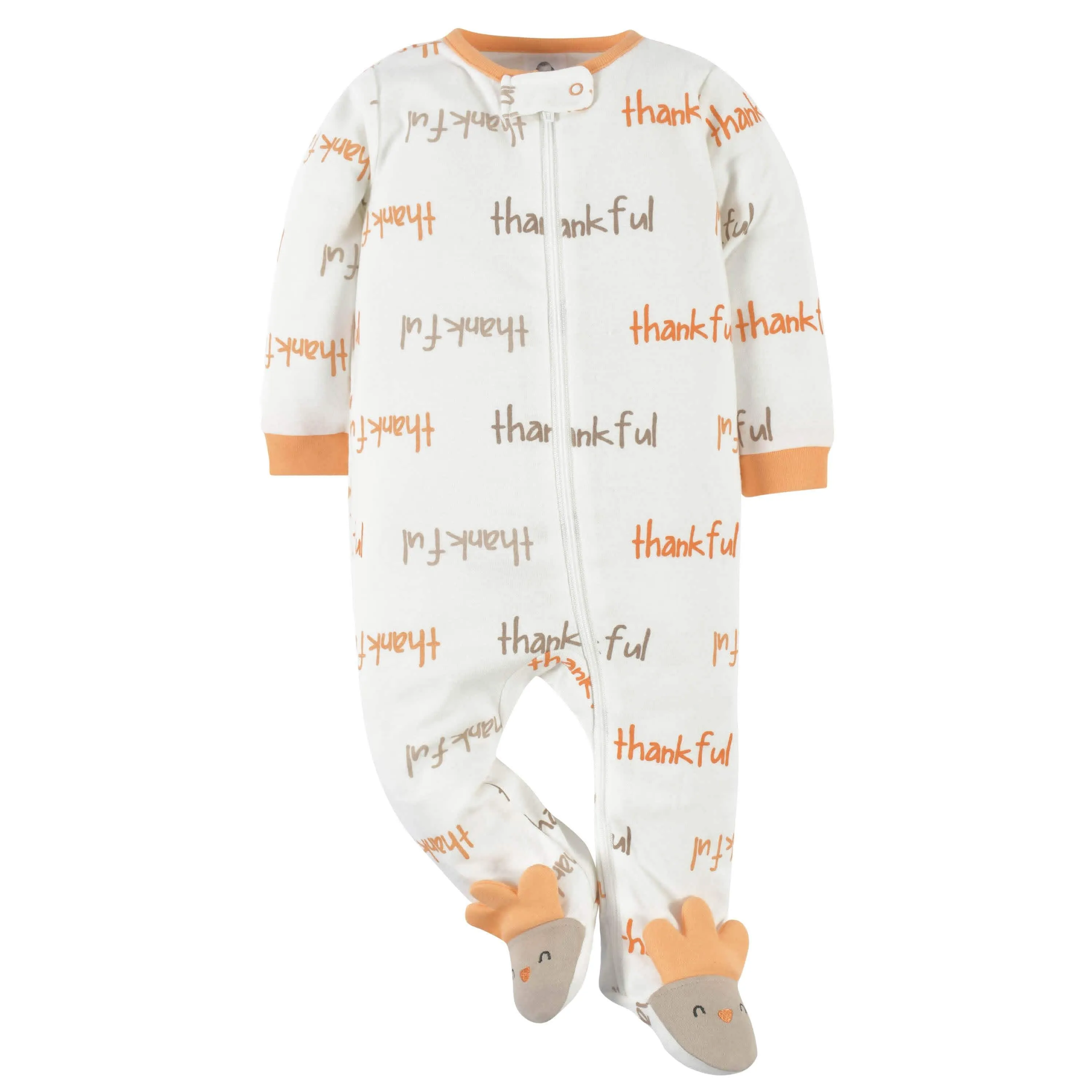 2-Piece Baby Neutral Turkey Sleep 'n Play & Hat