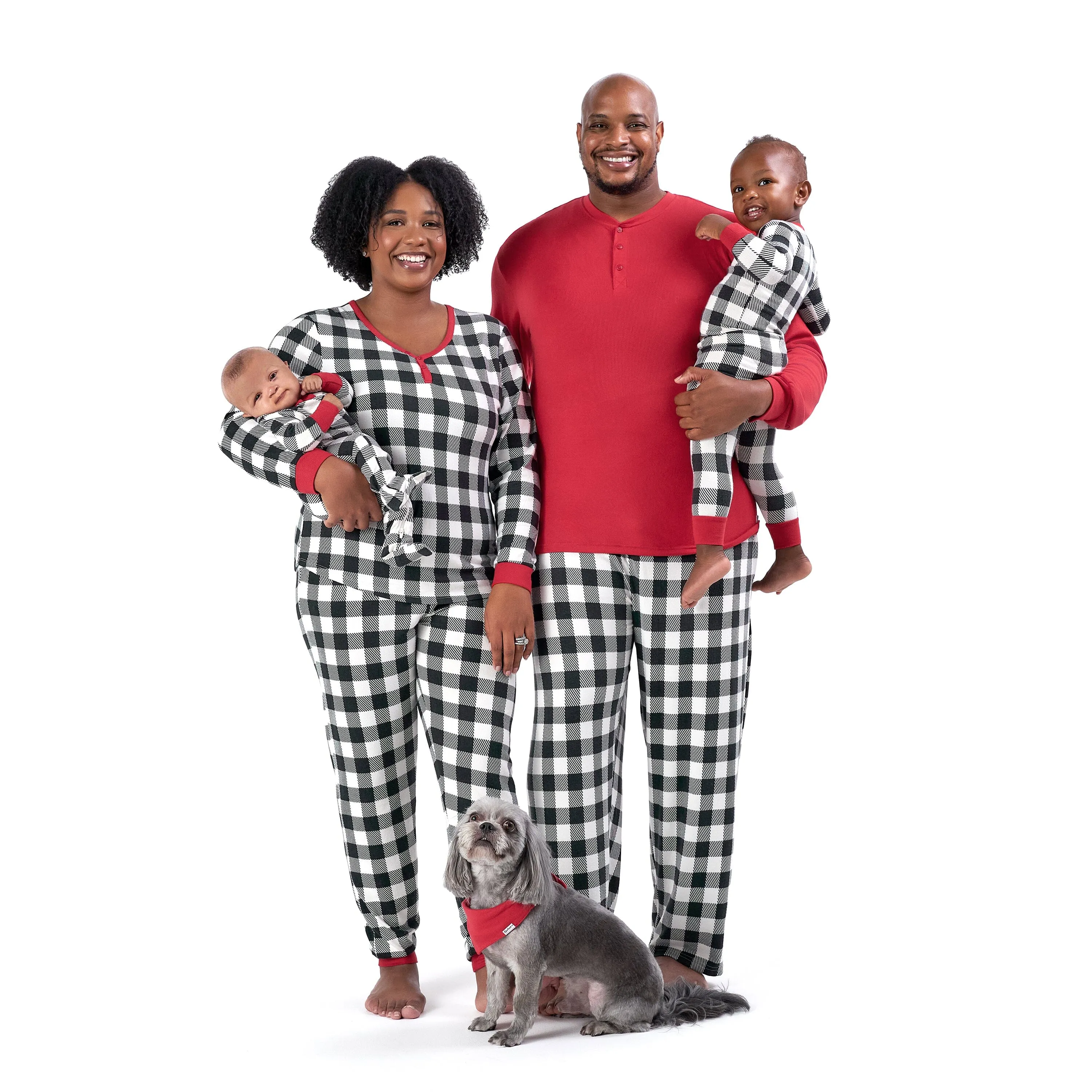 2-Piece Men's Buffalo Plaid Hacci Pajama Set