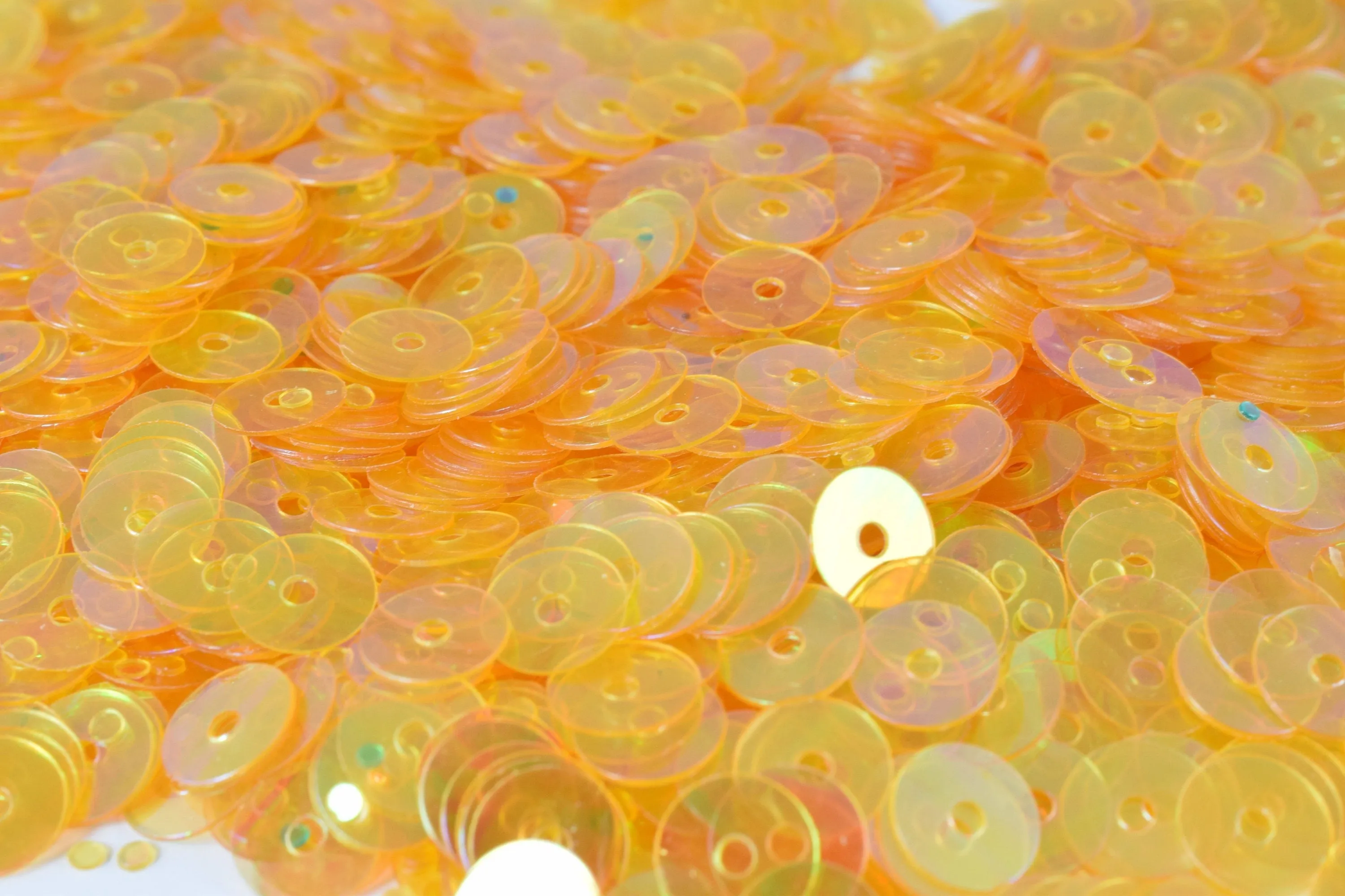 3/4/6mm Clear Orange Iridescent Sequins Sheen Round Sequins/Loose Paillettes,Wholesale Sequins,Shimmering Sequin Apparel,Shoe Decor