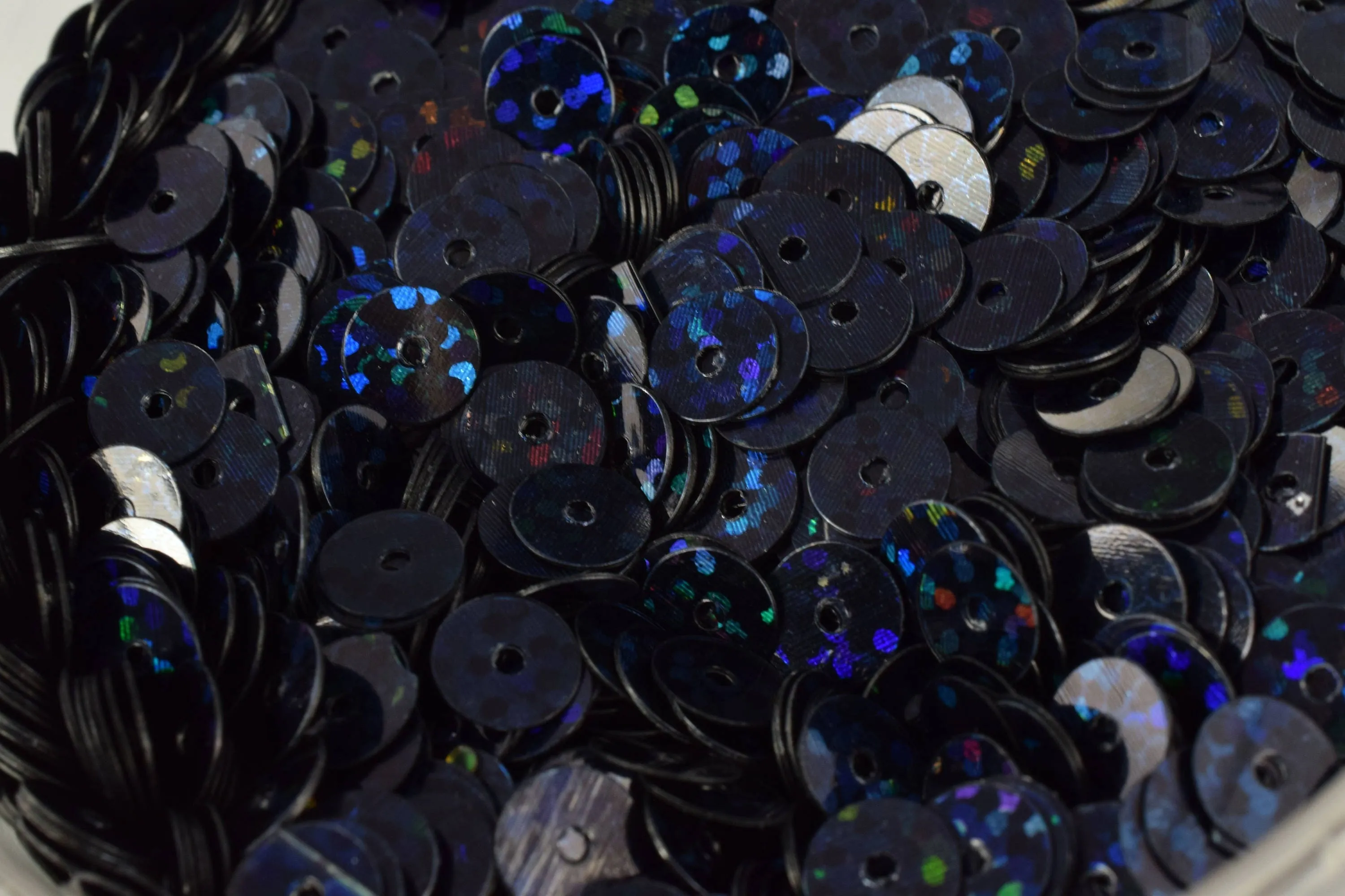 3/4/6mm Midnight Blue Black Iridescent Sequins Sheen Round Sequins/Loose Paillettes,Wholesale Sequins,Shimmering Sequin Apparel,Shoe Decor