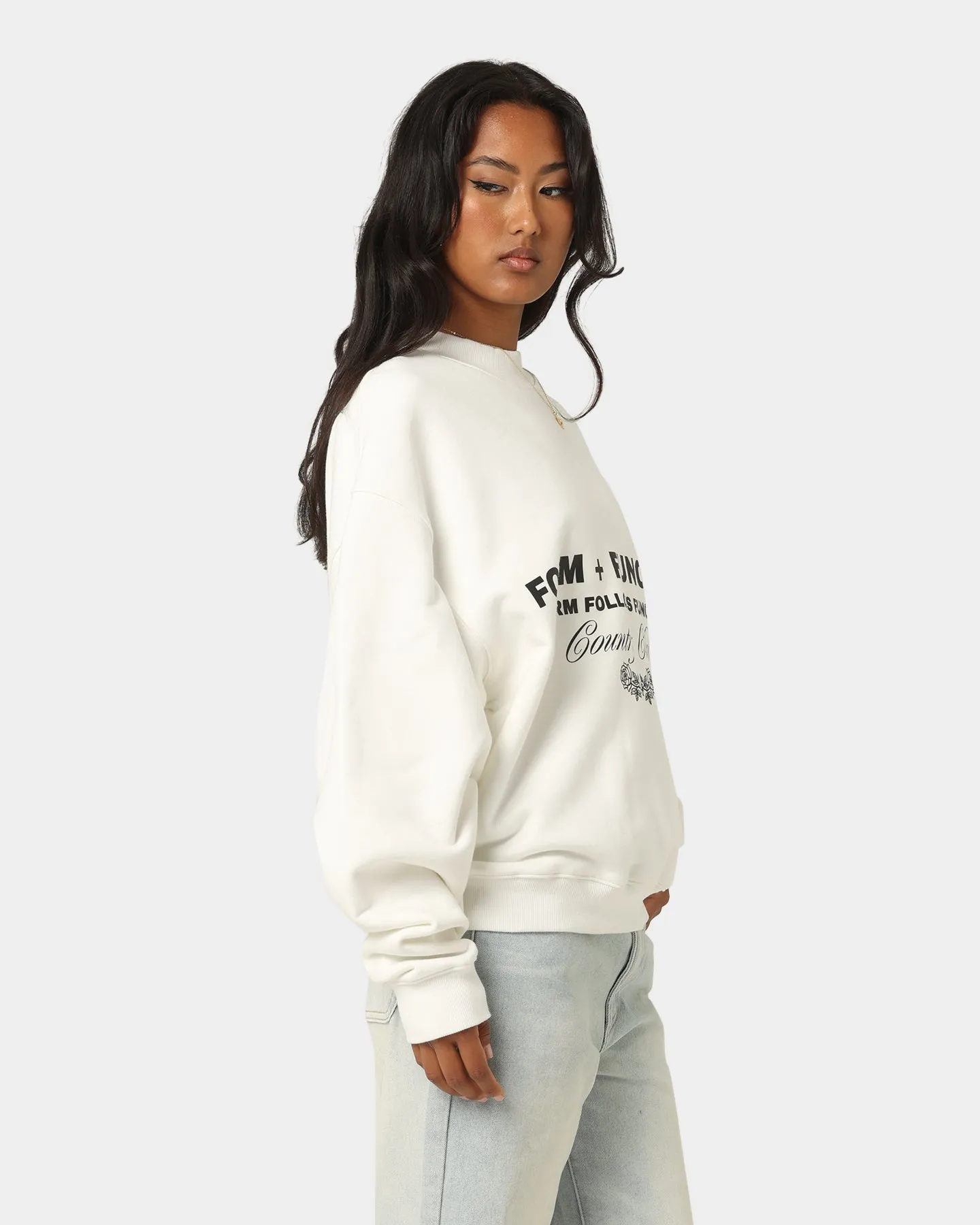 404 Mock Neck Premium Sweater Off White