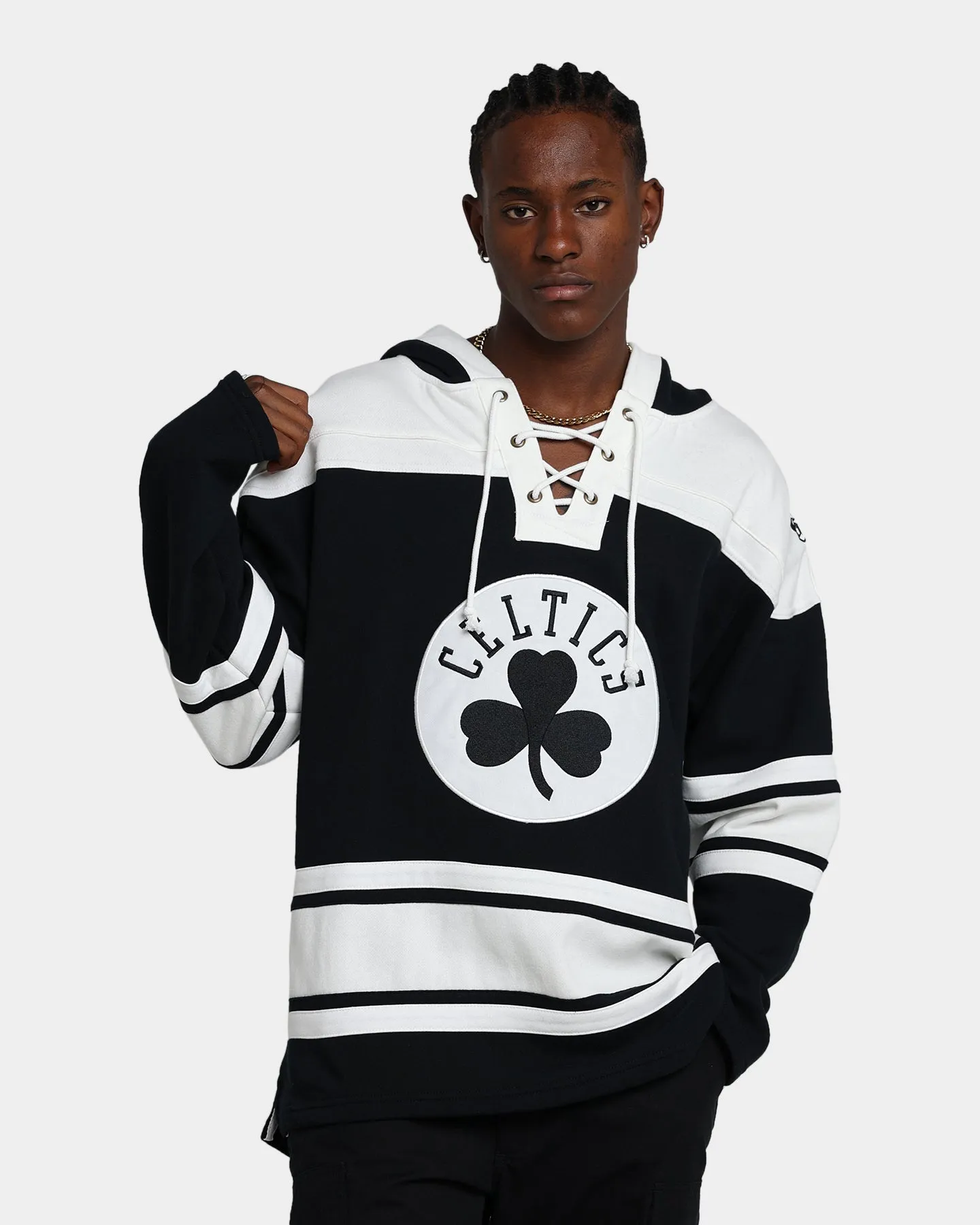 47 Brand Boston Celtics Superior Lacer Hoodie Jet Black