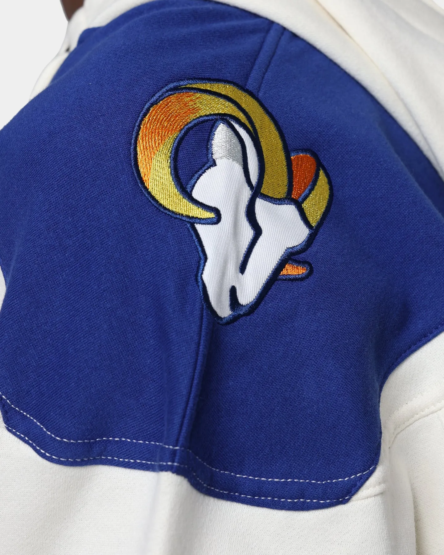 47 Brand Los Angeles Rams Superior Lacer Hoodie Cream