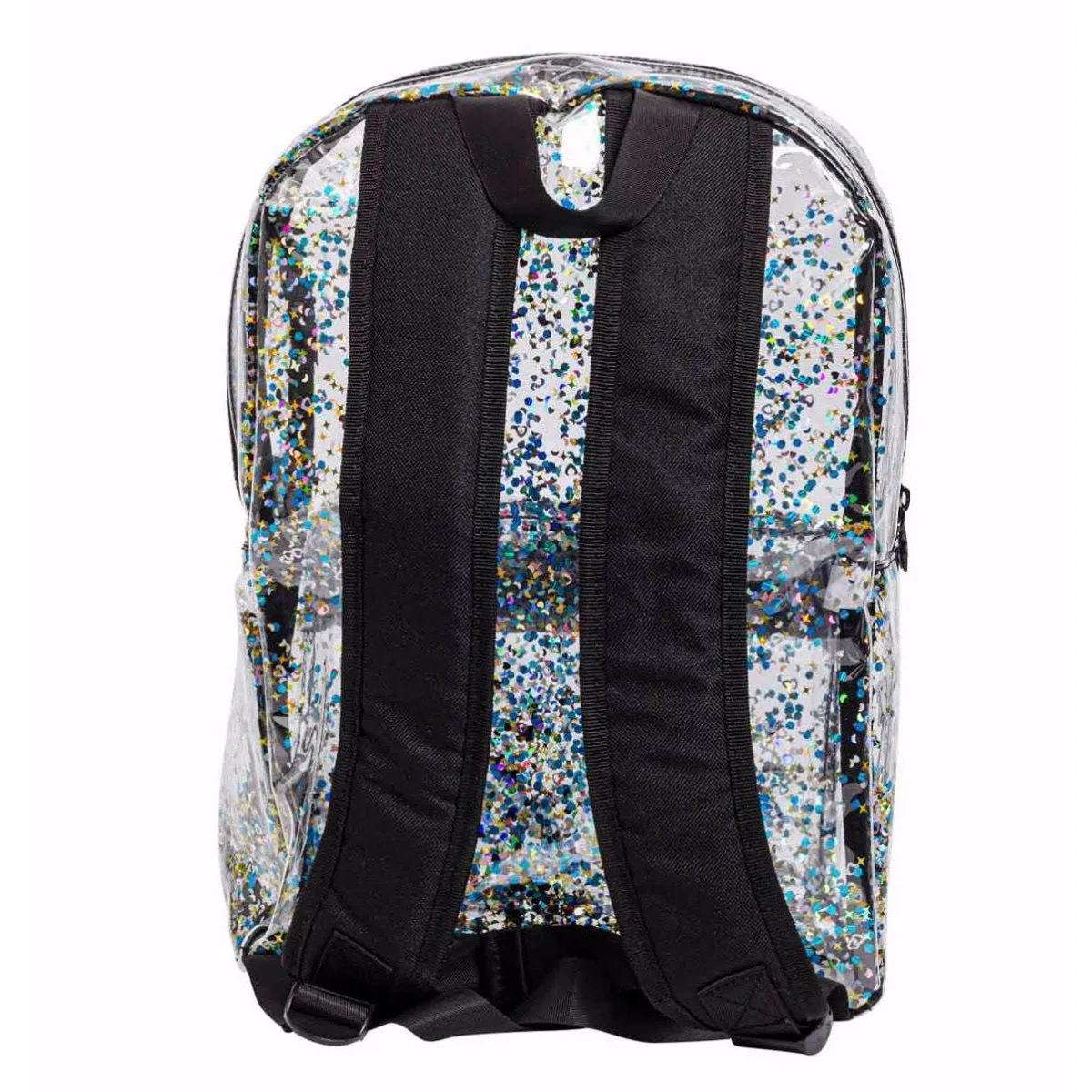 A Little Lovely Company Backpack Glitter - Transparent/Black