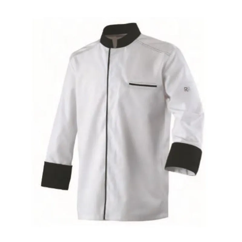 ABAX Long Sleeve Kitchen Coat White and Black - ROBUR