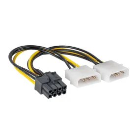 Adapter Graphics card power cable - PCIe 8-pin to 2x Molex 4Pin