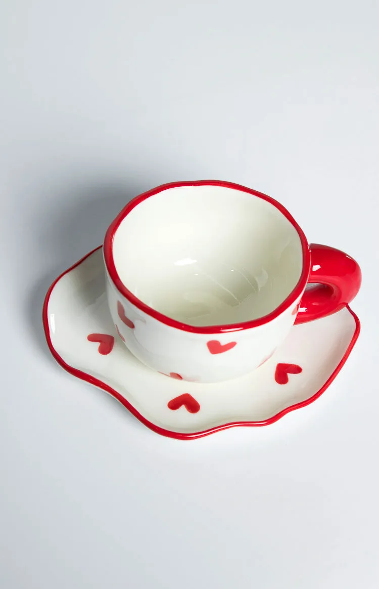 Adore Red Heart Mug Set