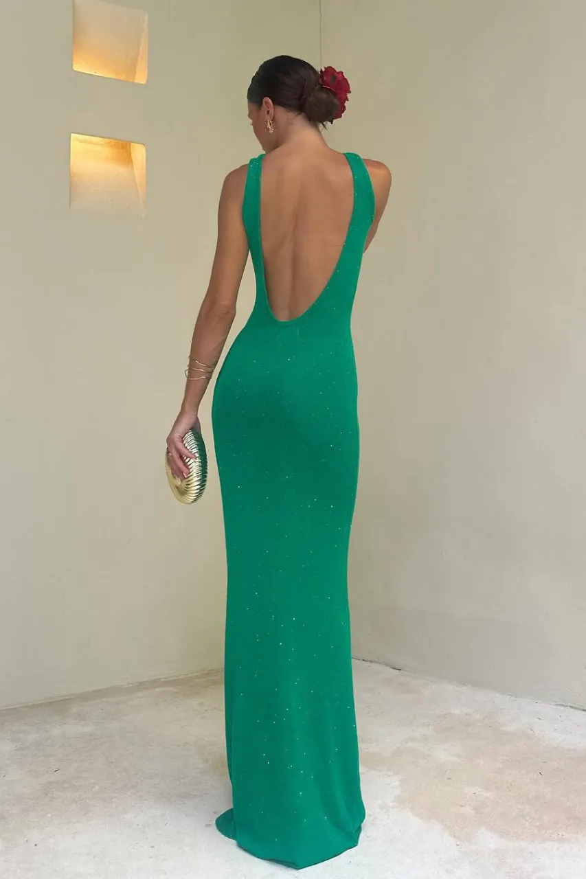 ADRIANA MAXI DRESS - GREEN