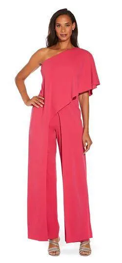 Adrianna Papell AP1E201788 One Shoulder Pant Jumpsuit Formal