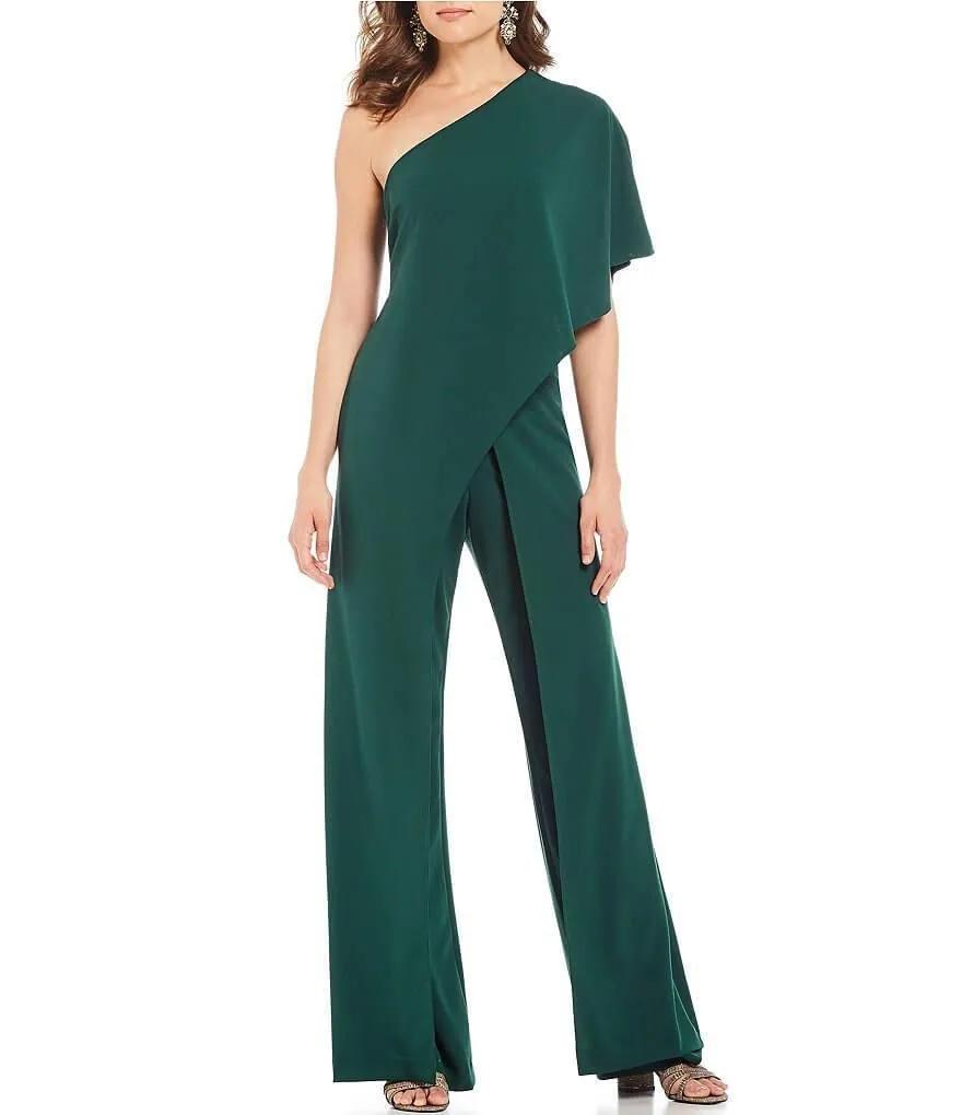 Adrianna Papell AP1E201788 One Shoulder Pant Jumpsuit Formal