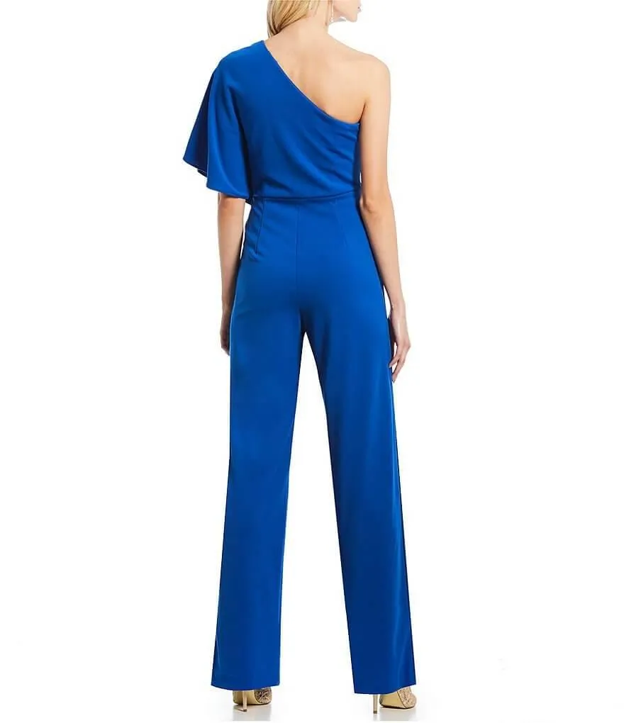 Adrianna Papell AP1E201788 One Shoulder Pant Jumpsuit Formal