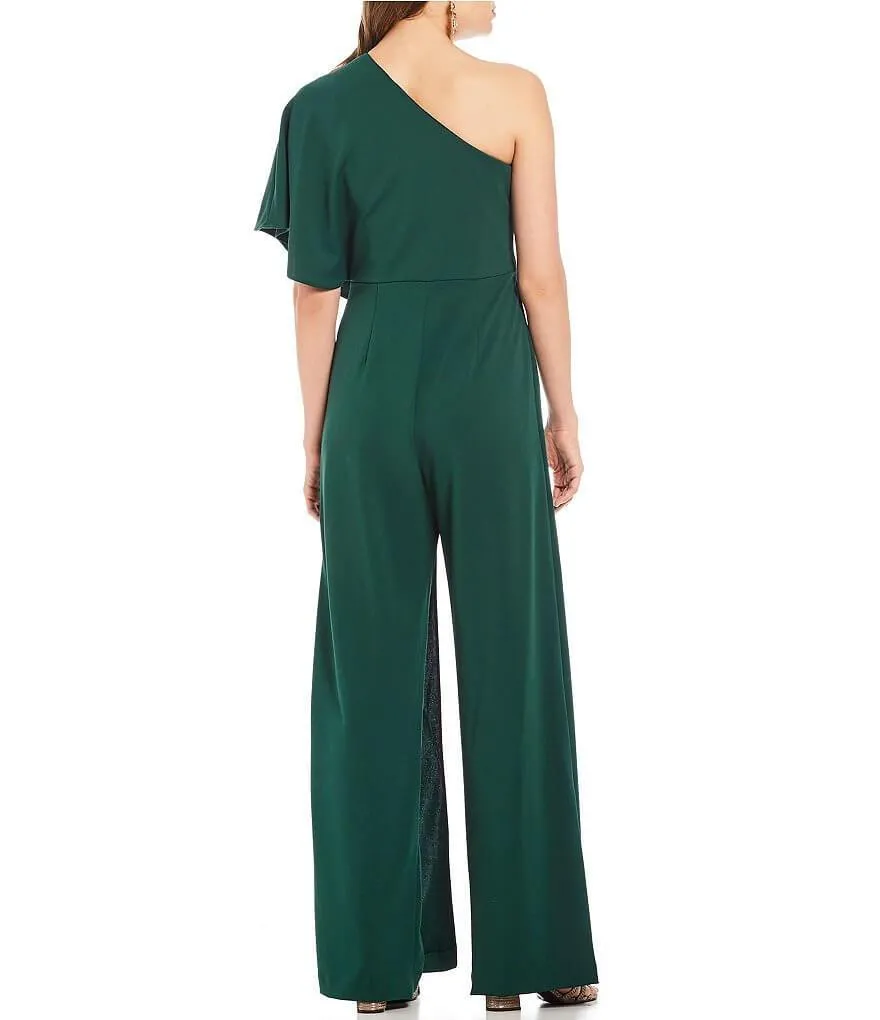 Adrianna Papell AP1E201788 One Shoulder Pant Jumpsuit Formal