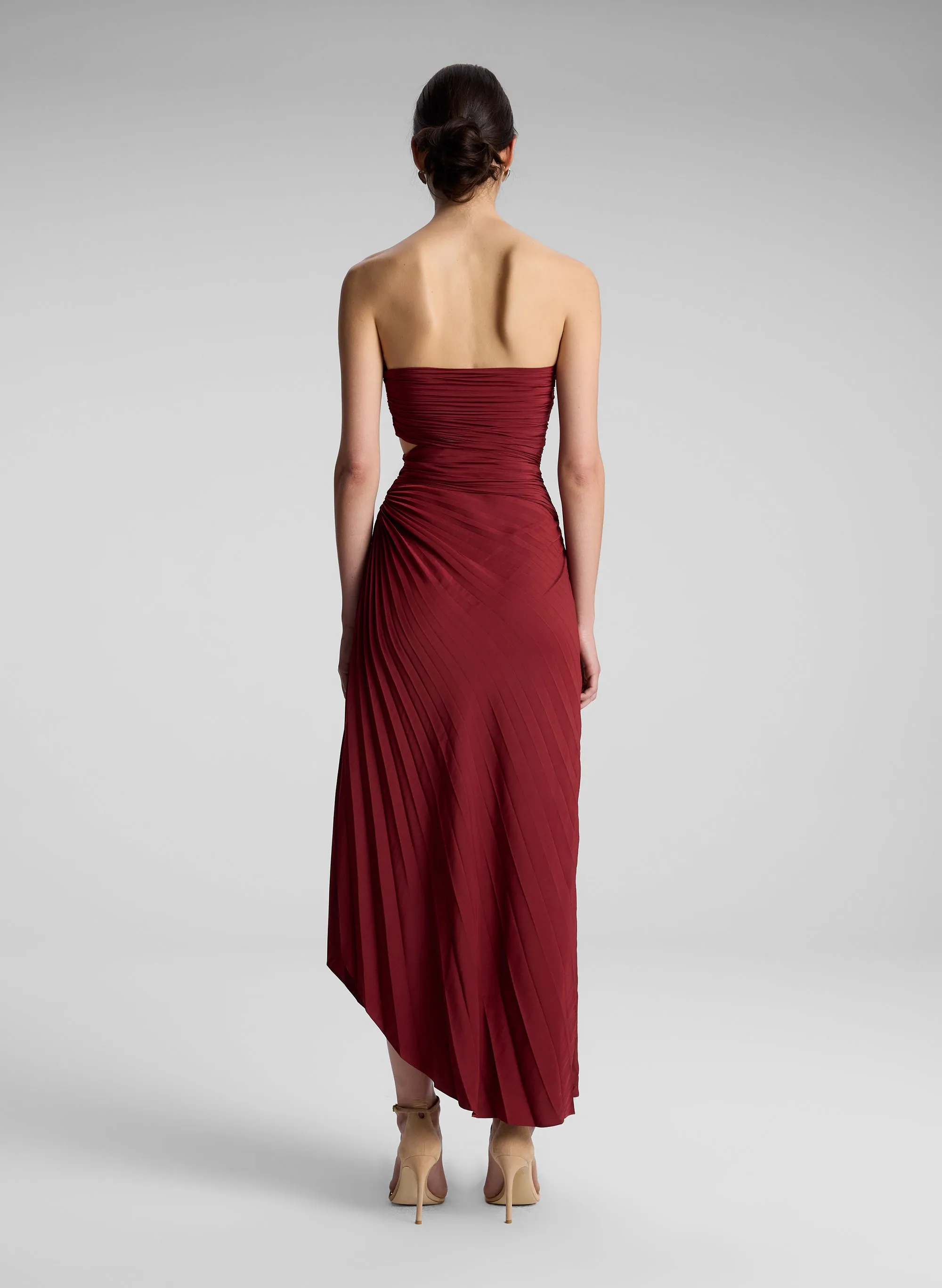 Andie Strapless Pleated Dress