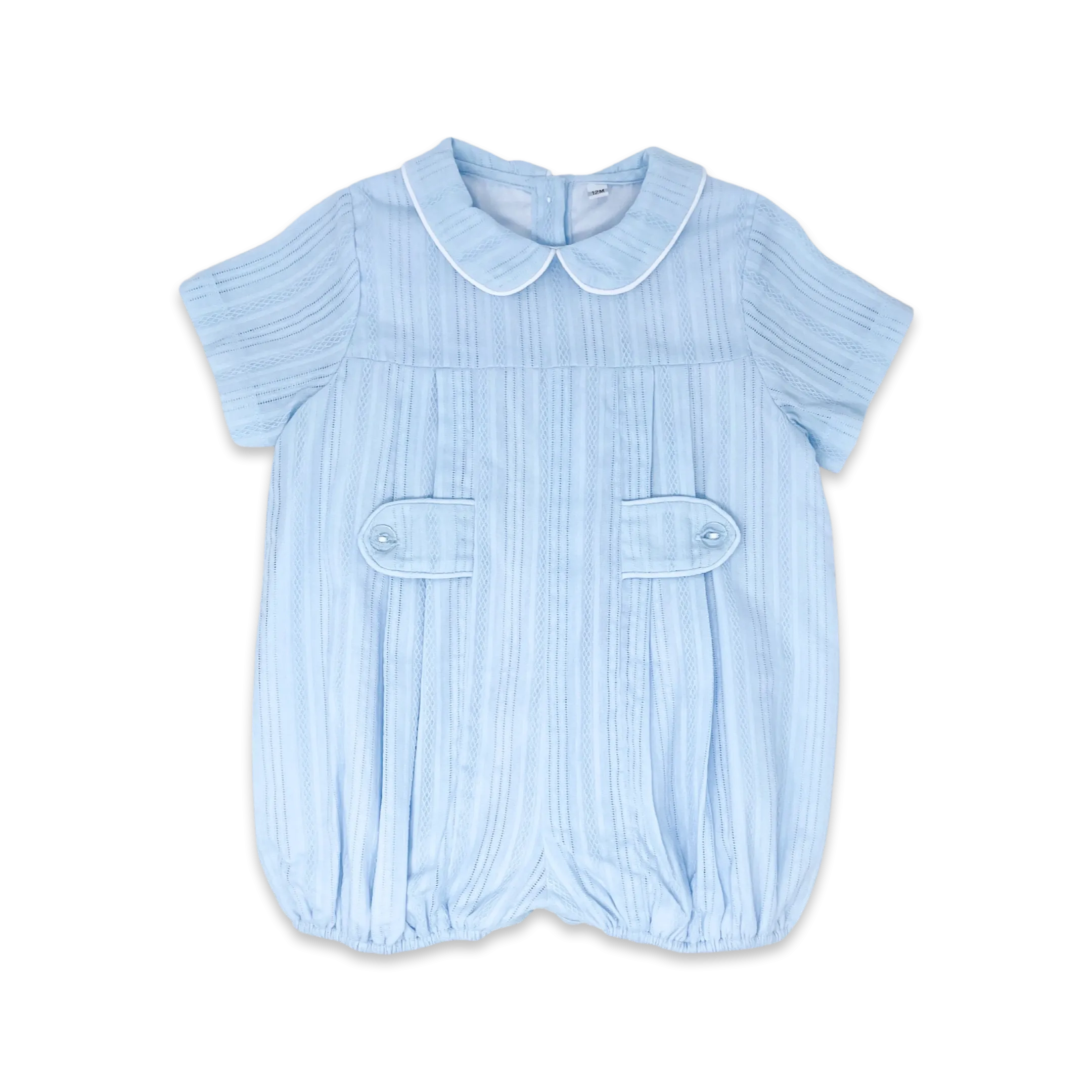 Andrew Bubble | Blue Linen (12M, 18M, 24M, 2T)