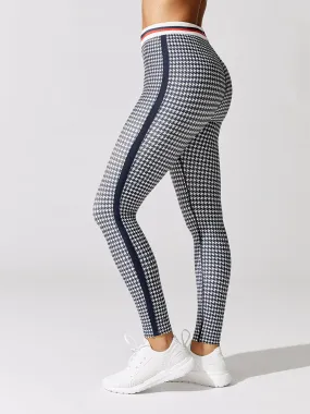 Angel High Waist Techflex 7/8 - Indigo Freestyle Check