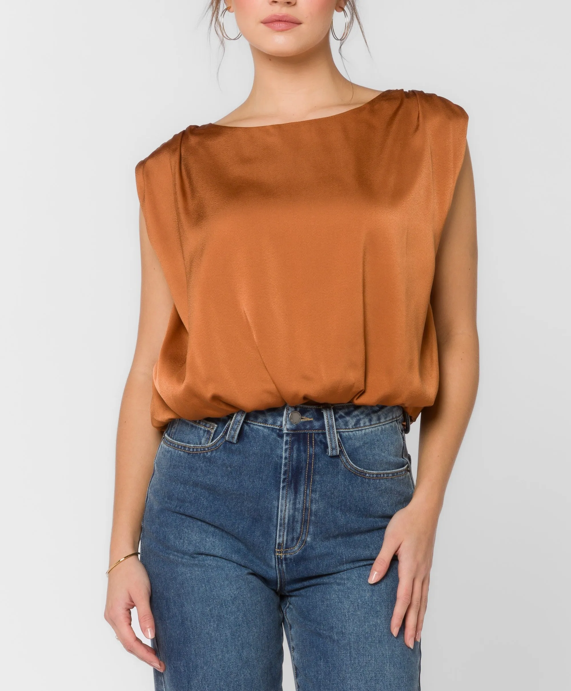 Apollo Sleeveless Scoop Neck Top By Velvet Heart