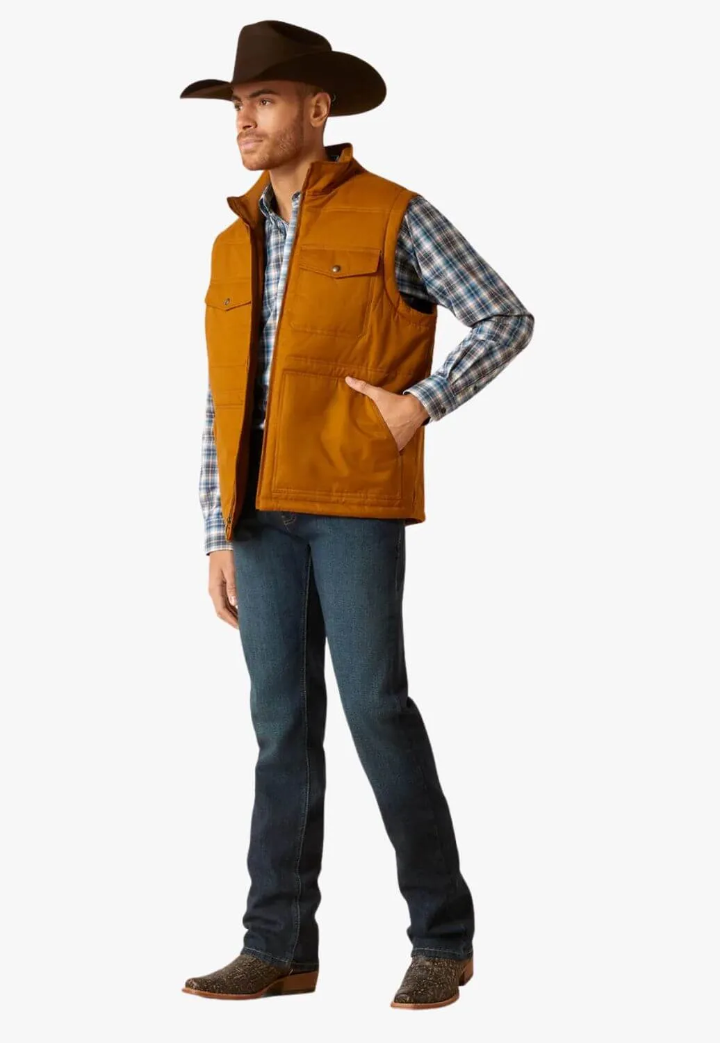 Ariat Mens Grizzly Canvas Vest