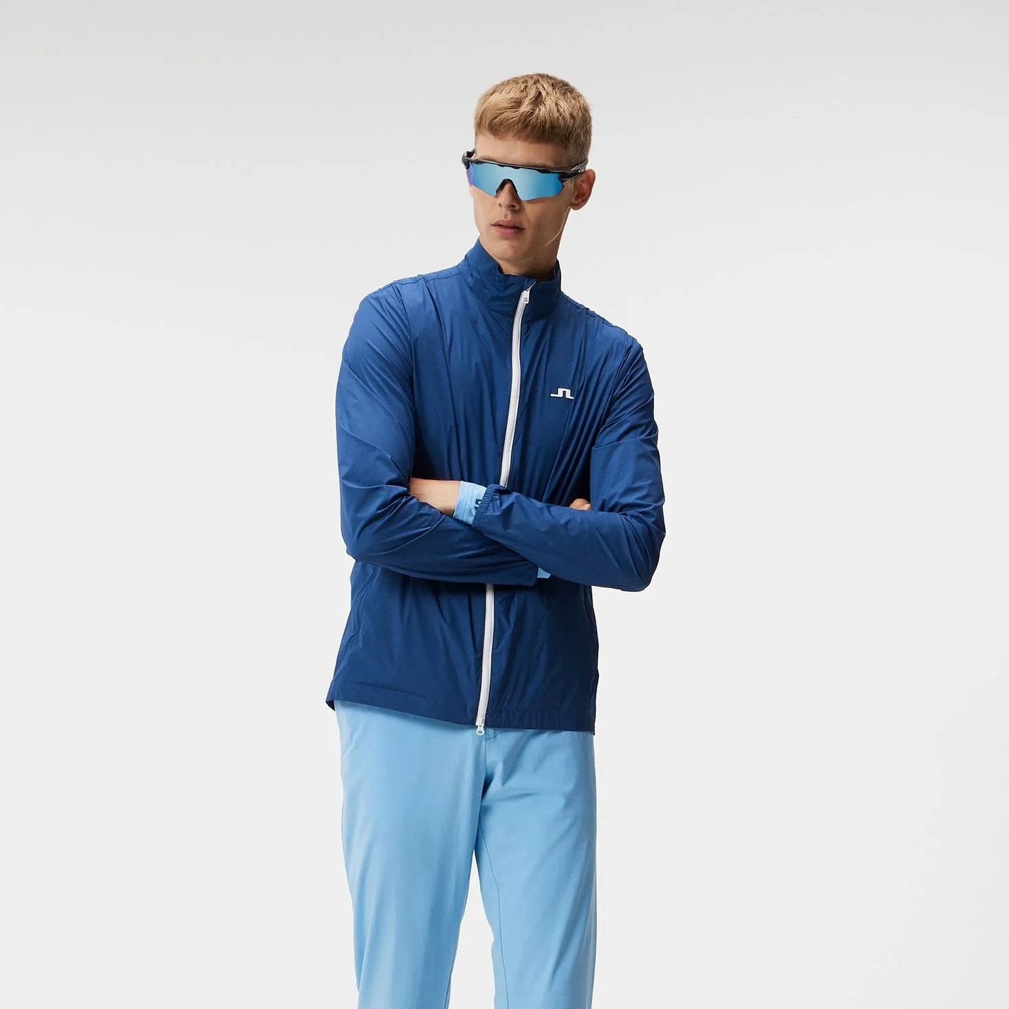 Ash Lightweight Packable Jacket Estate Blue - AW23