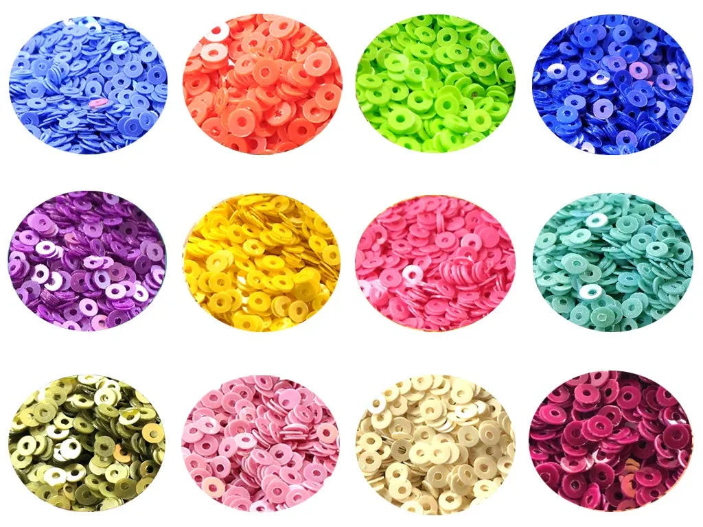 Assorted Pack Of 12 Sequins Combo 14