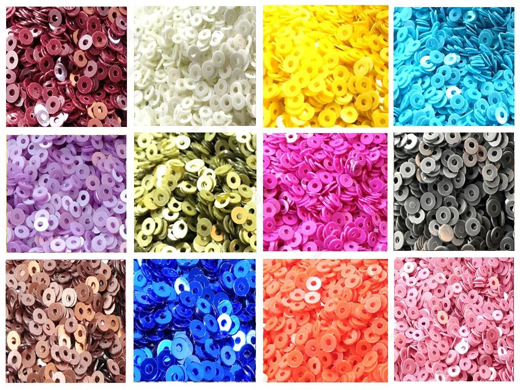 Assorted Pack Of 12 Sequins Combo 21