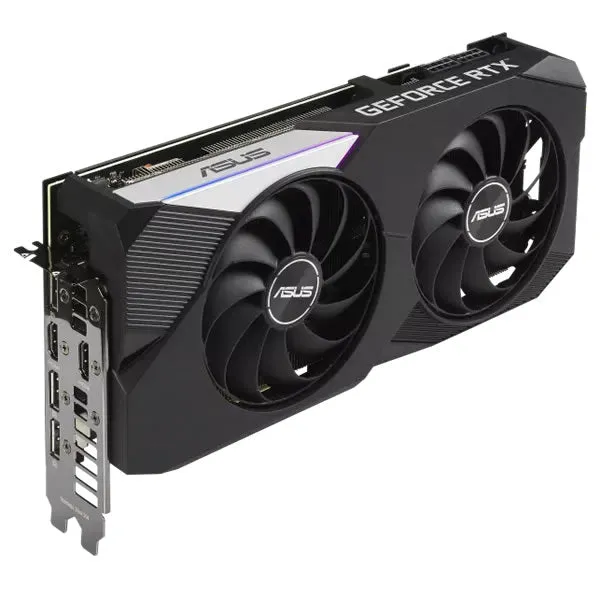 ASUS Dual Gaming GeForce RTX™ 3070 V2 8GB OC Edition with LHR features two powerful Axial-tech fans for AAA gaming performance and ray tracing