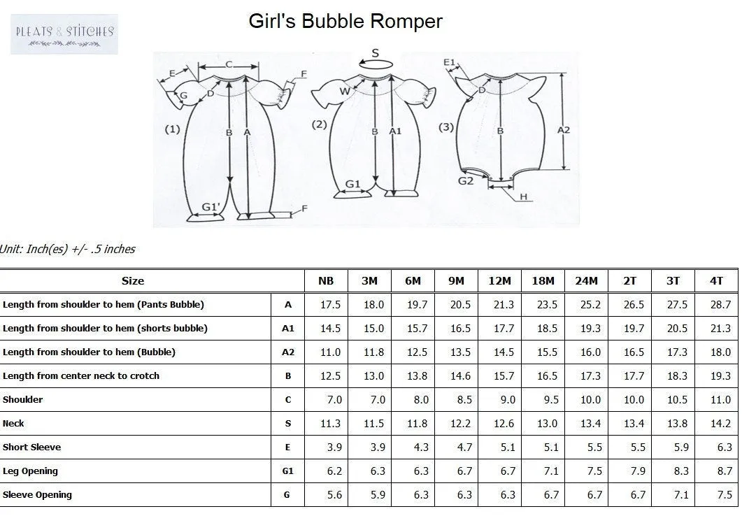 Baby Sister Smocked Bubble Romper