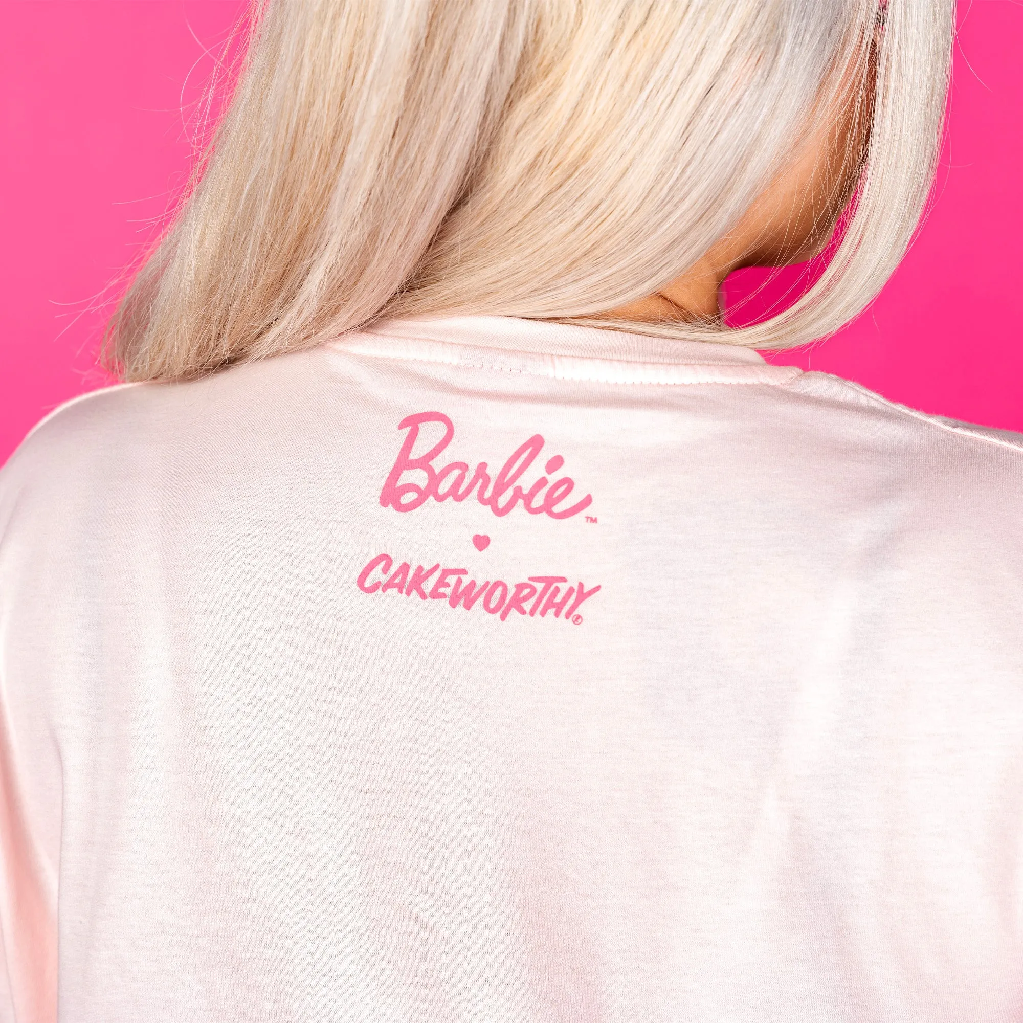 Barbie Surf Shop Drop Sleeve Crop Tee