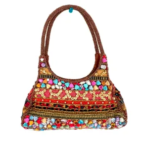 Bead and Sequin Embellished Handbag by Far Nine