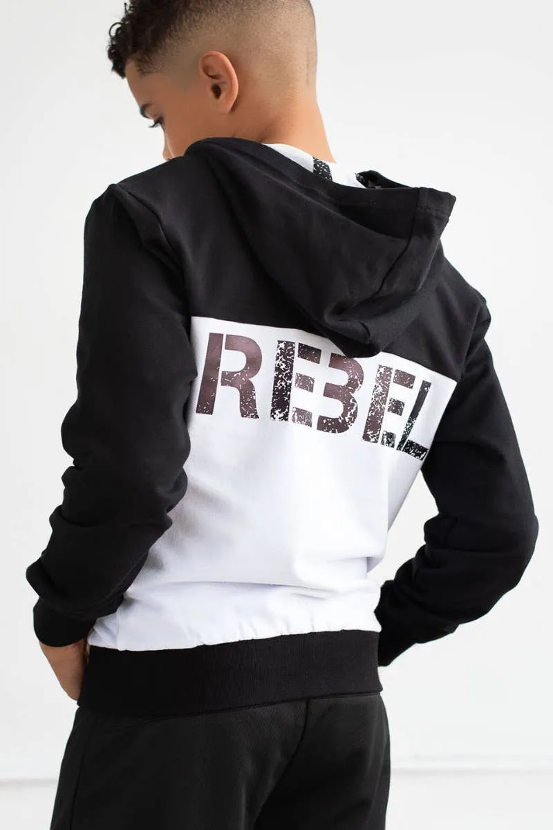 Black and White Hoodie