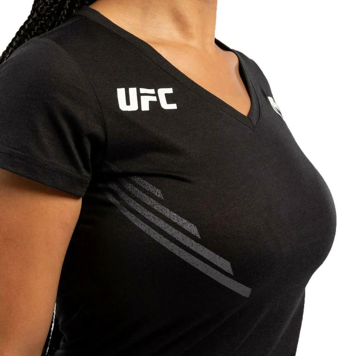 Black/White Venum UFC Replica Women's T-Shirt