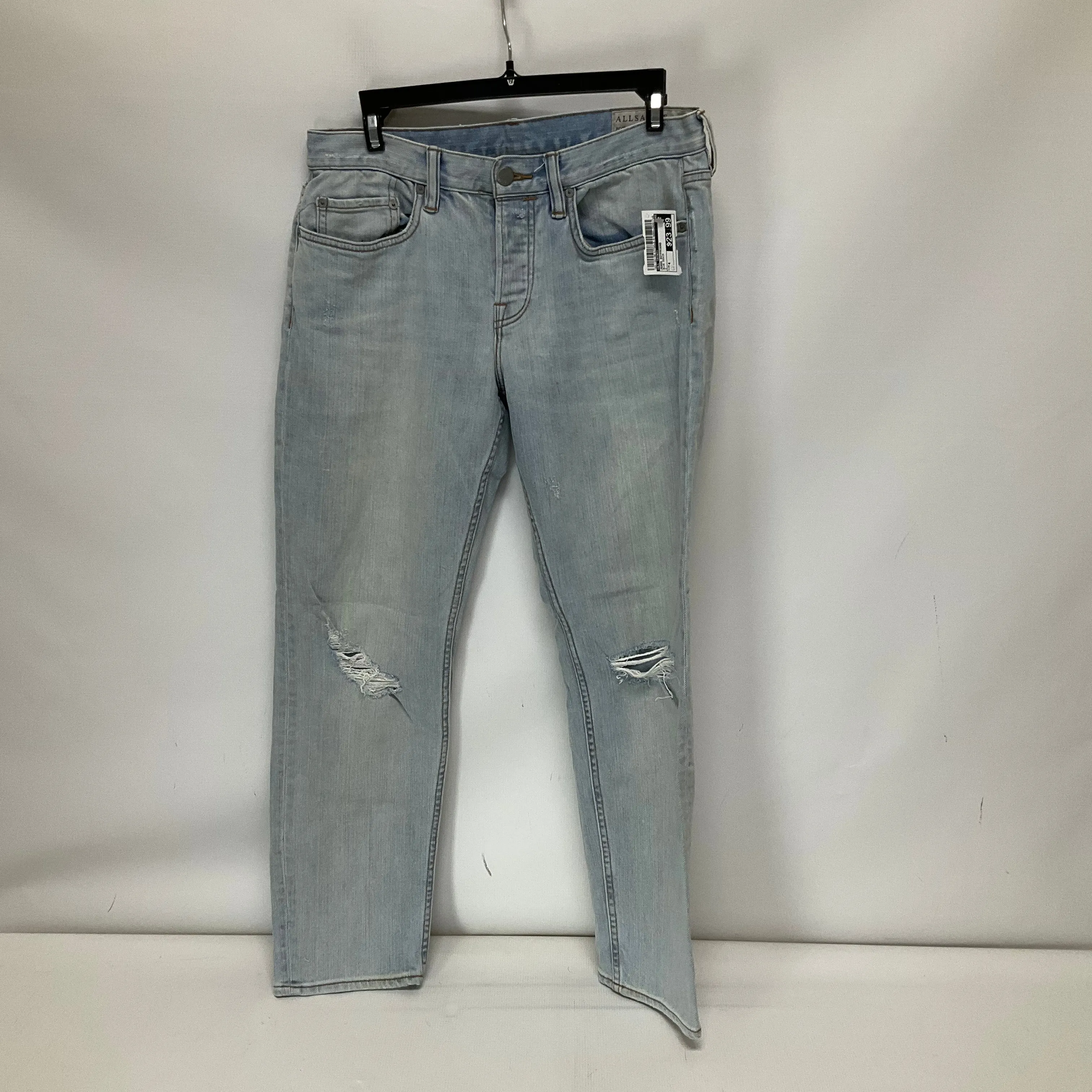 Blue Denim Jeans Boyfriend All Saints, Size 4