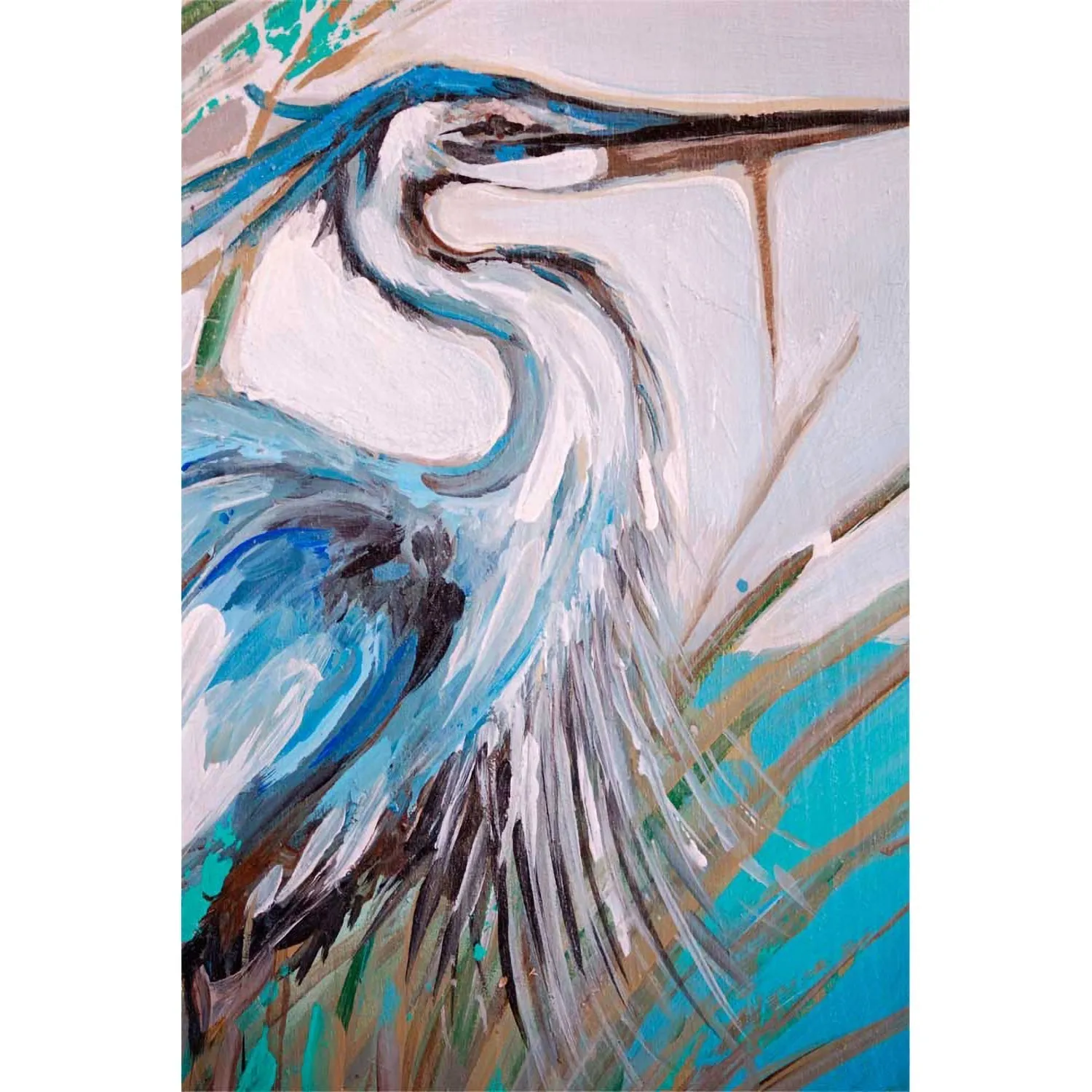 Blue Heron 3 Canvas Wall Art