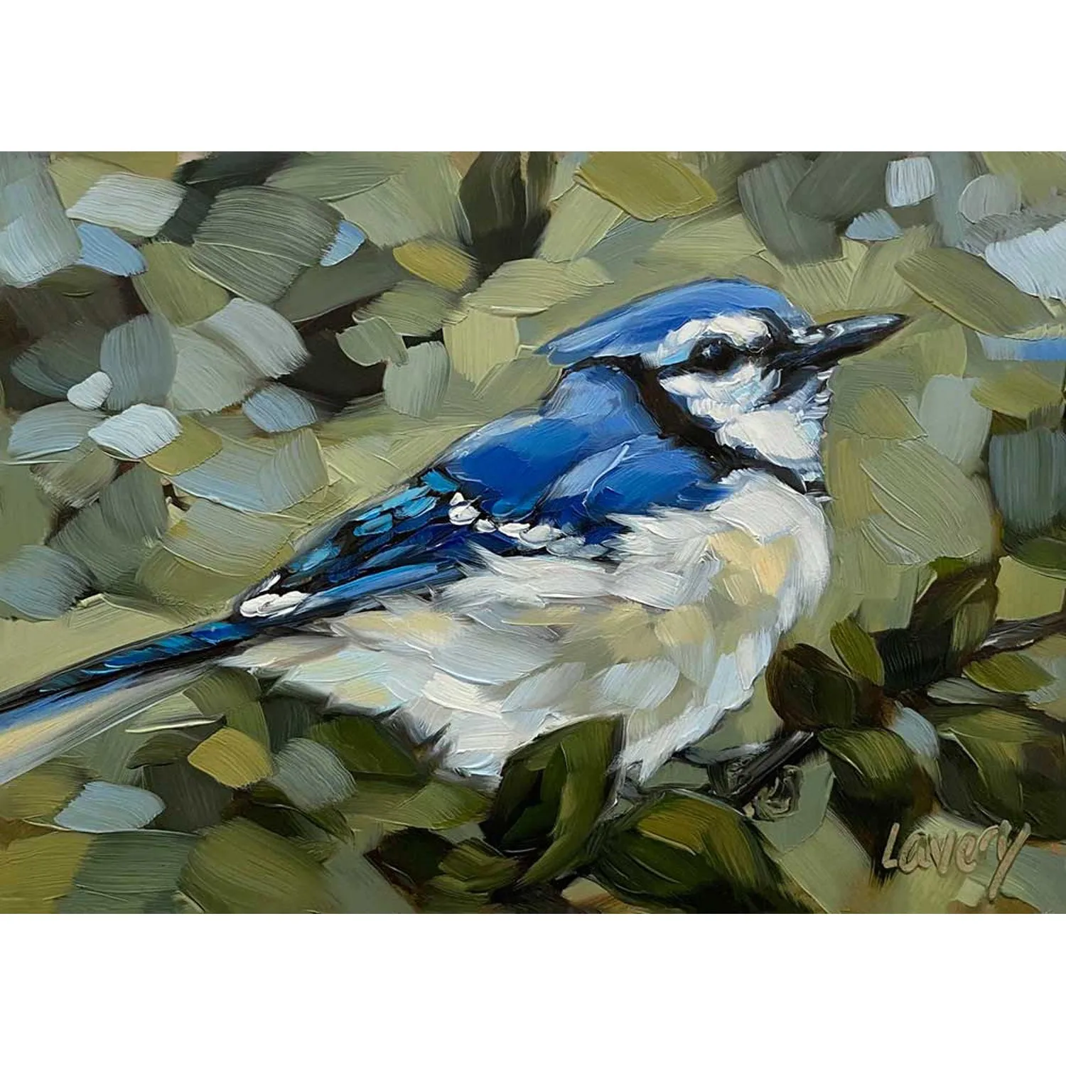 Bluejay Day Canvas Wall Art