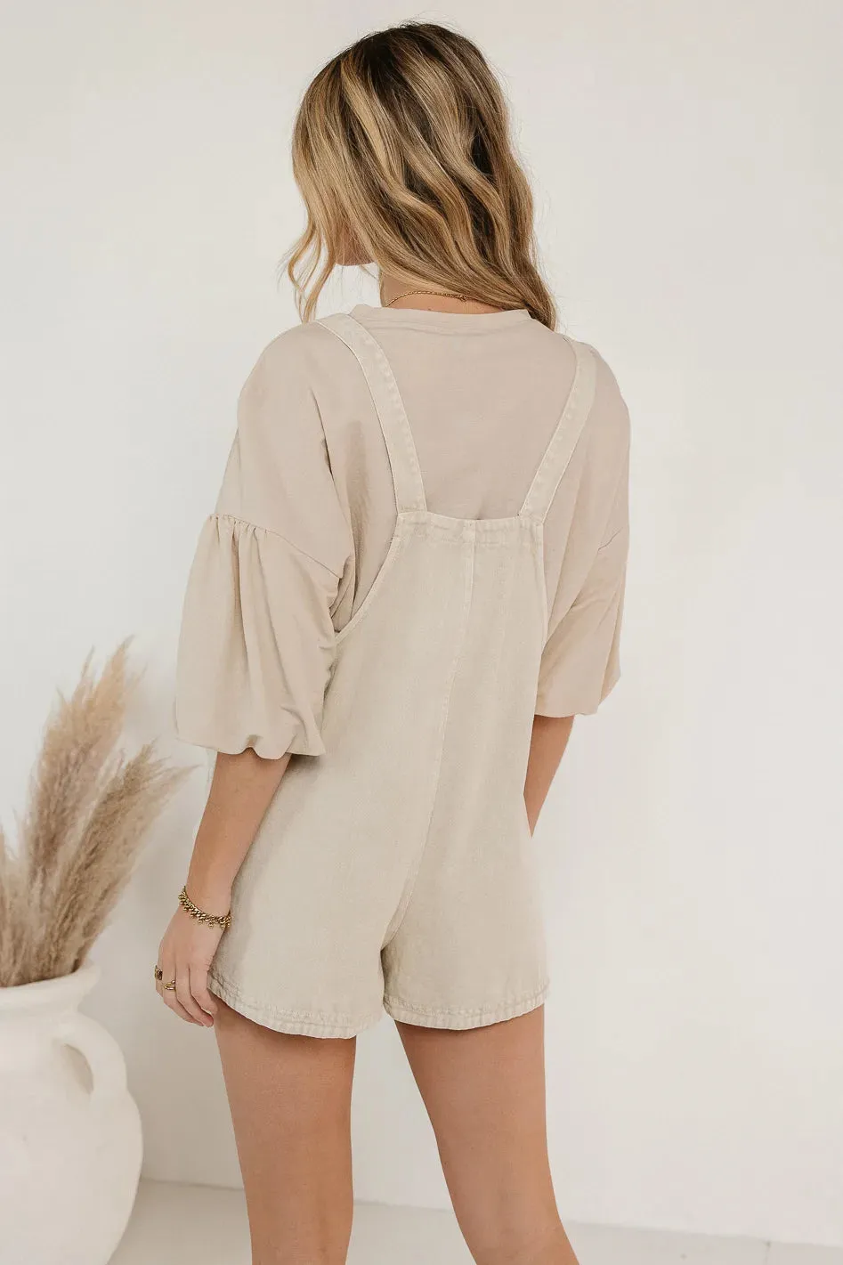 Boone Shortalls in Beige