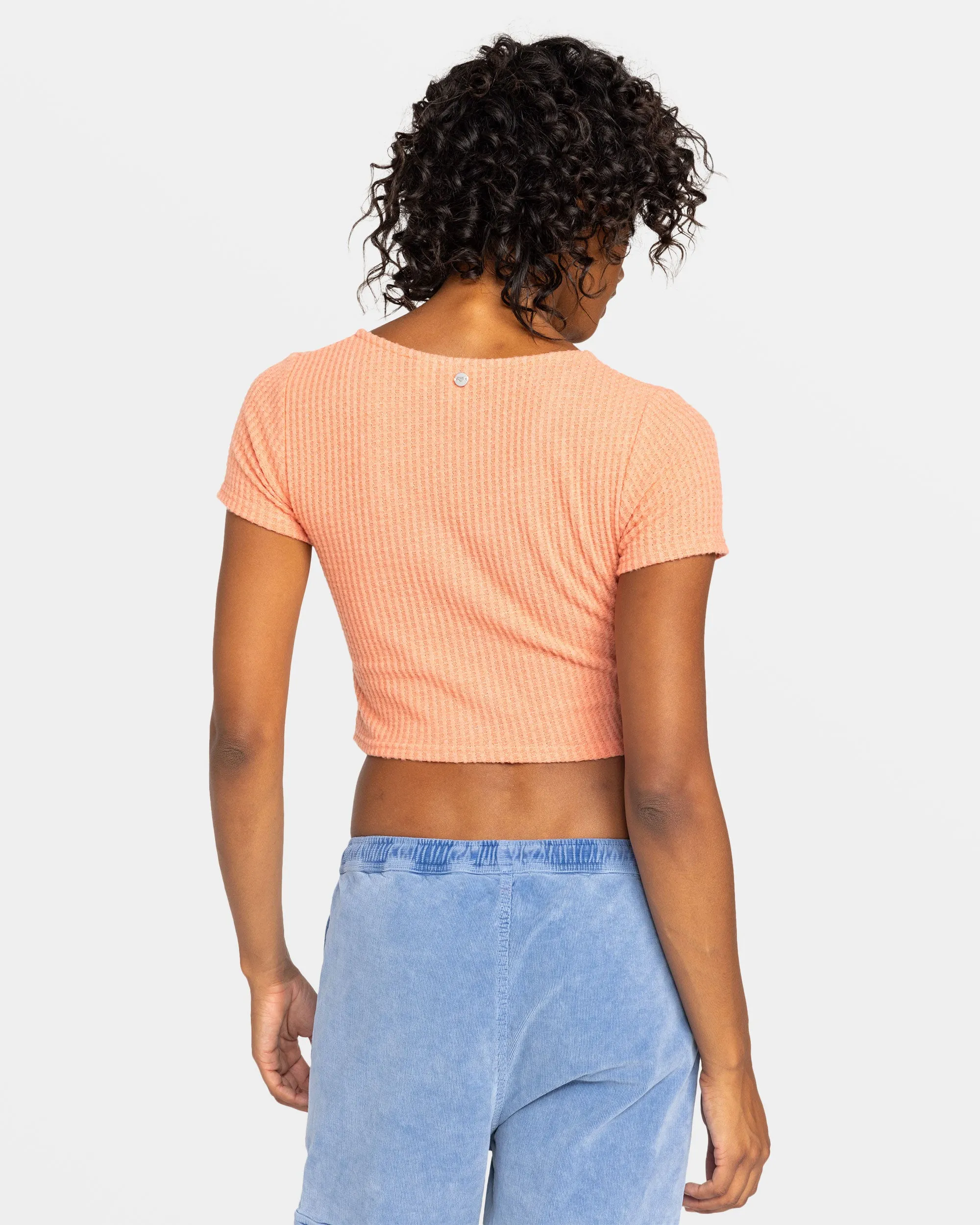 Born With It Cropped Top - Terra Cotta