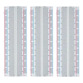 Breadboard 830 Point Solderless Prototype PCB Board Kit (3pcs)