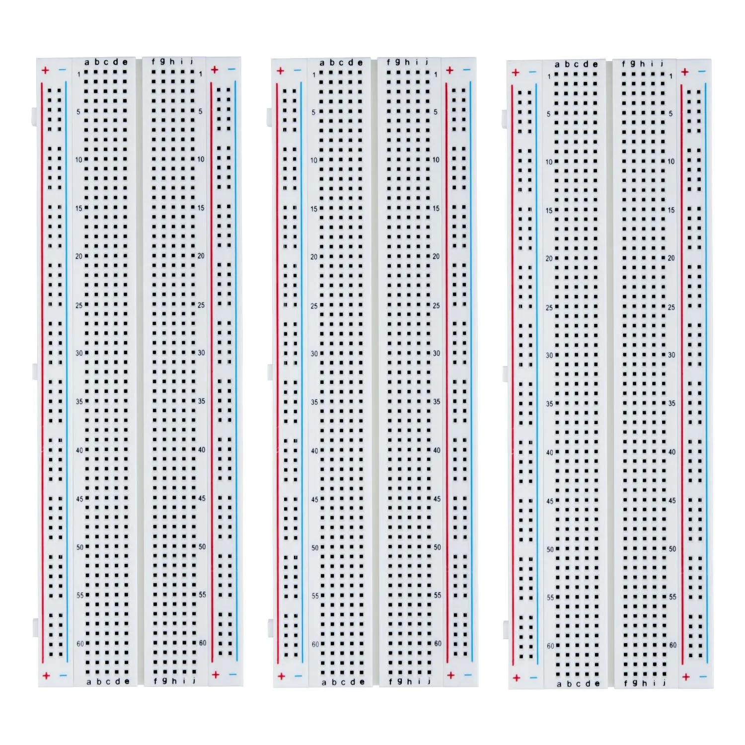 Breadboard 830 Point Solderless Prototype PCB Board Kit (3pcs)