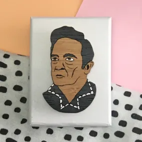 Brooch: Johnny Cash