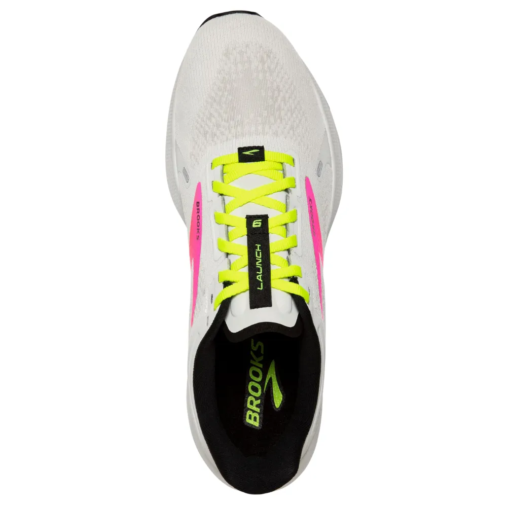 Brooks Launch 9 White/Pink/Nightlife Running Shoe (Men's)