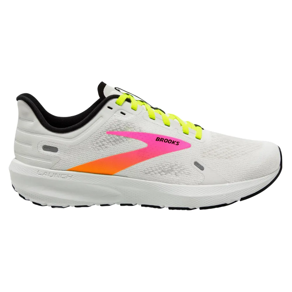 Brooks Launch 9 White/Pink/Nightlife Running Shoe (Men's)