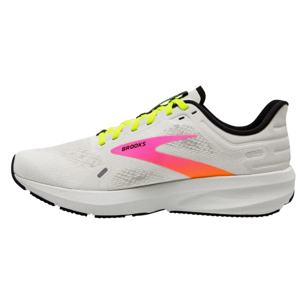 Brooks Launch 9 White/Pink/Nightlife Running Shoe (Men's)