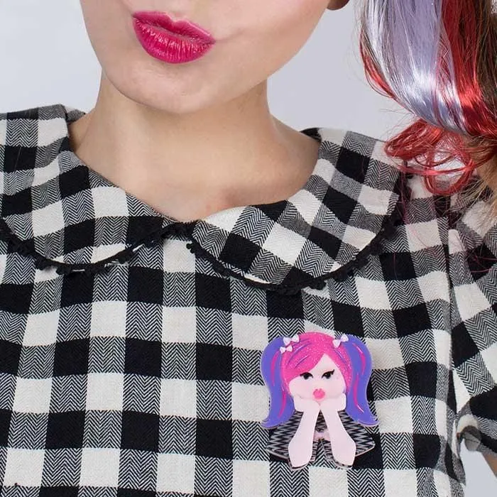 Bubblegum Pop Princess Brooch