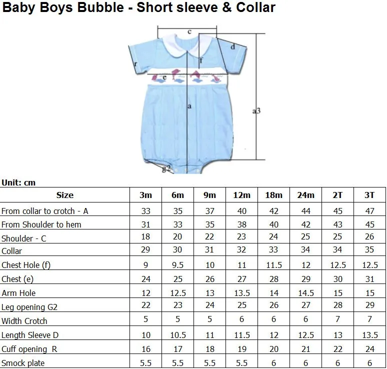 Bunny Smocked Boy's Bubble in Blue Gingham