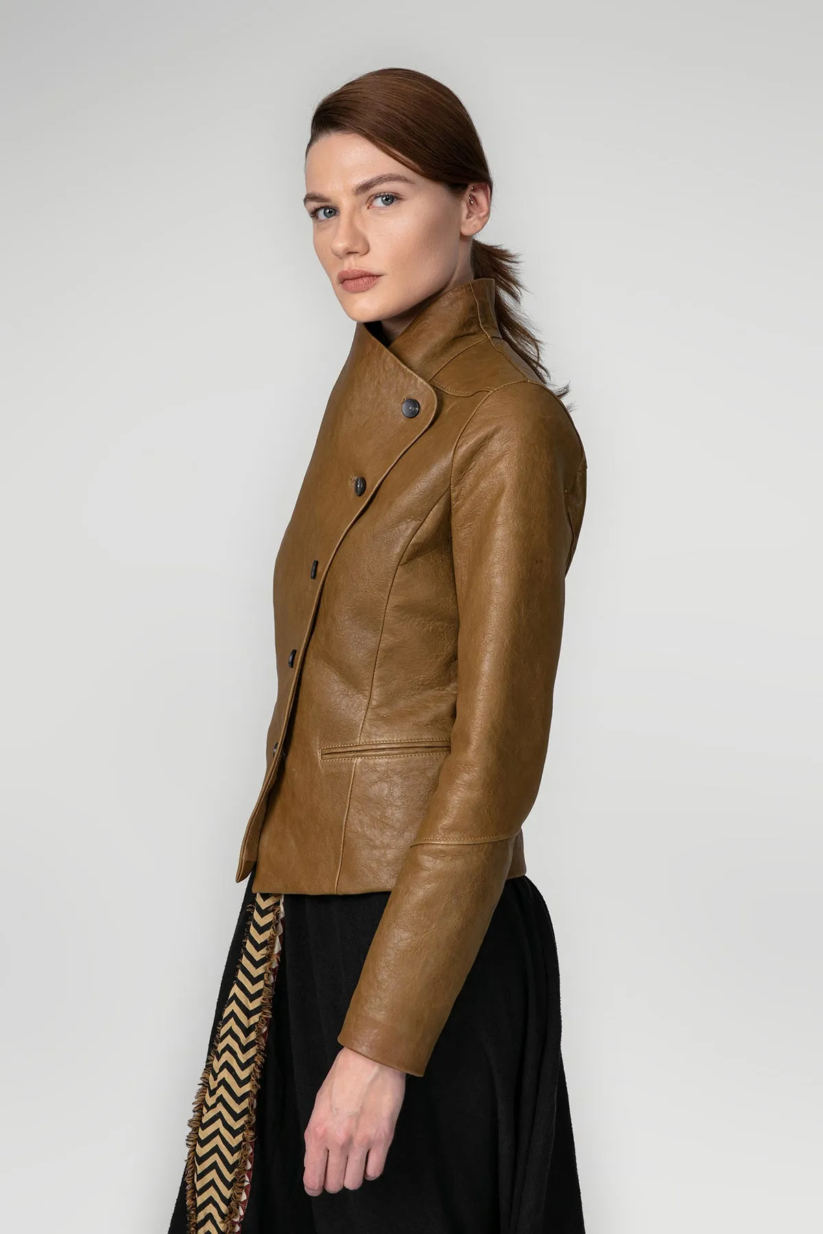 Camel Leather Jacket