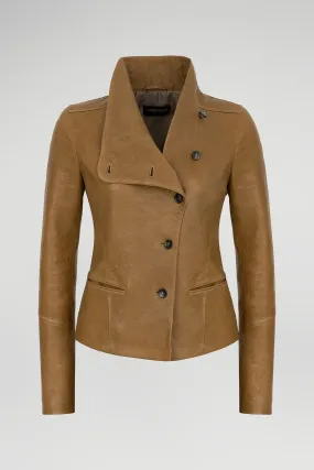 Camel Leather Jacket