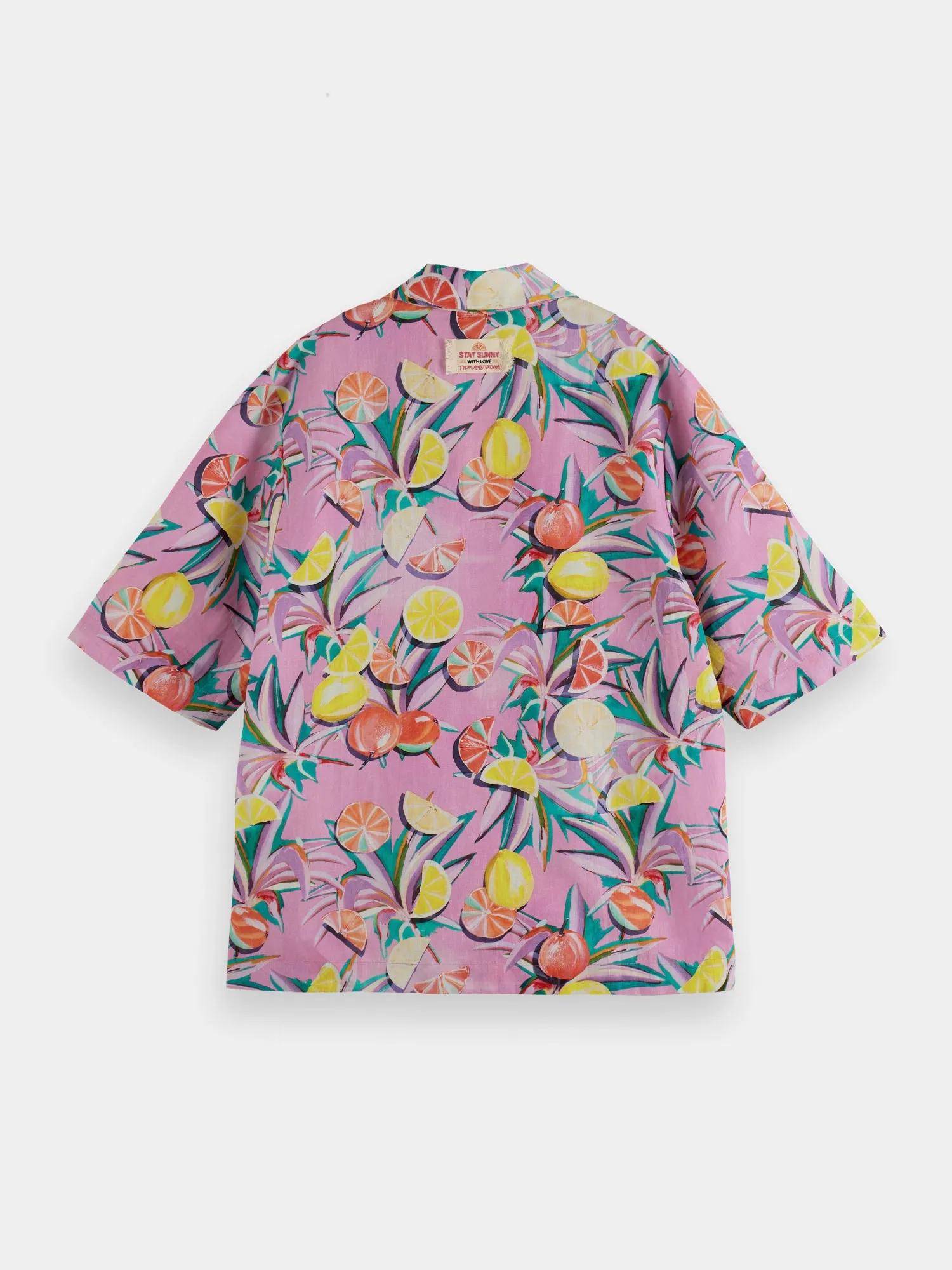 Camp shirt with print