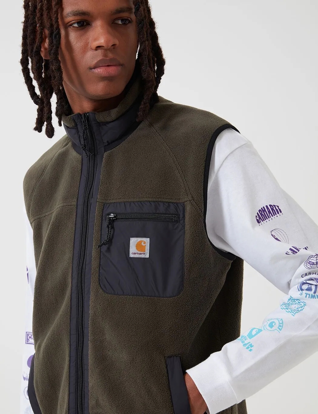 Carhartt-WIP Prentis Vest Liner - Cypress/Black