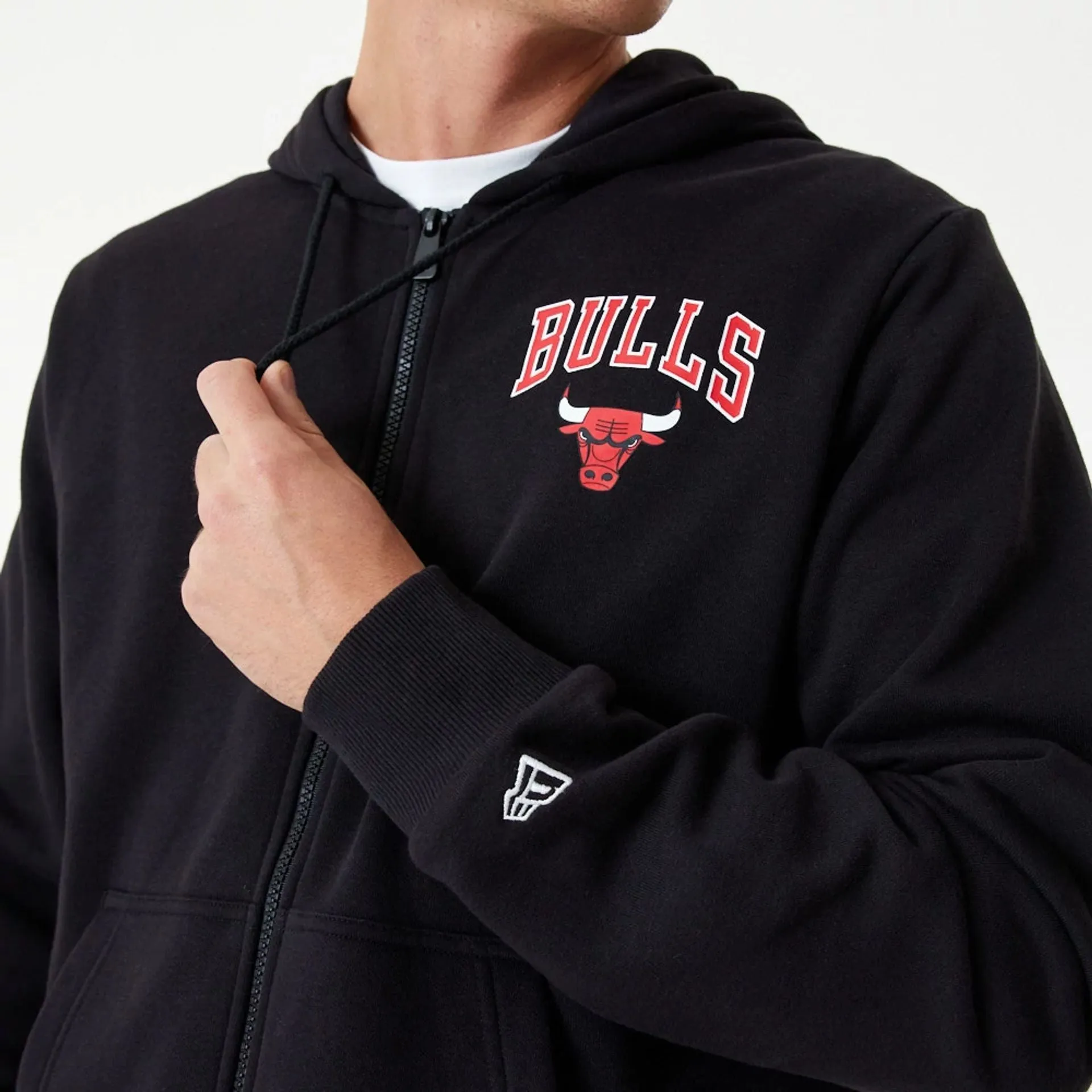 Chicago Bulls NBA Essential Black Full Zip Hoodie